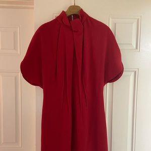 Gorgeous red Salvatore Ferragamo dress wool crepe